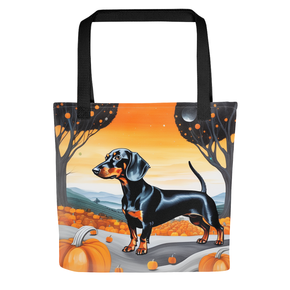 PugMug Custom Black Dachshund Tote