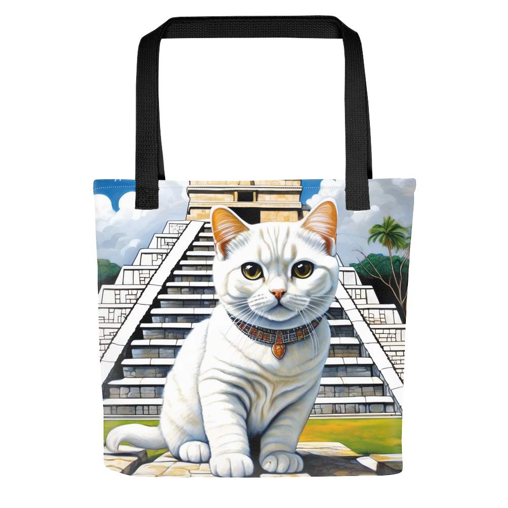 PugMug Custom White Scottish Fold Cat Tote