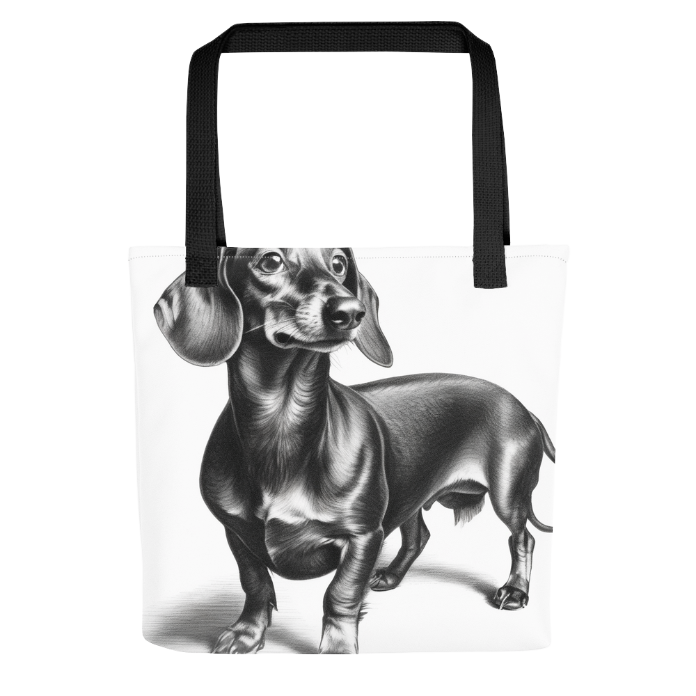 PugMug Custom Black Dachshund Tote