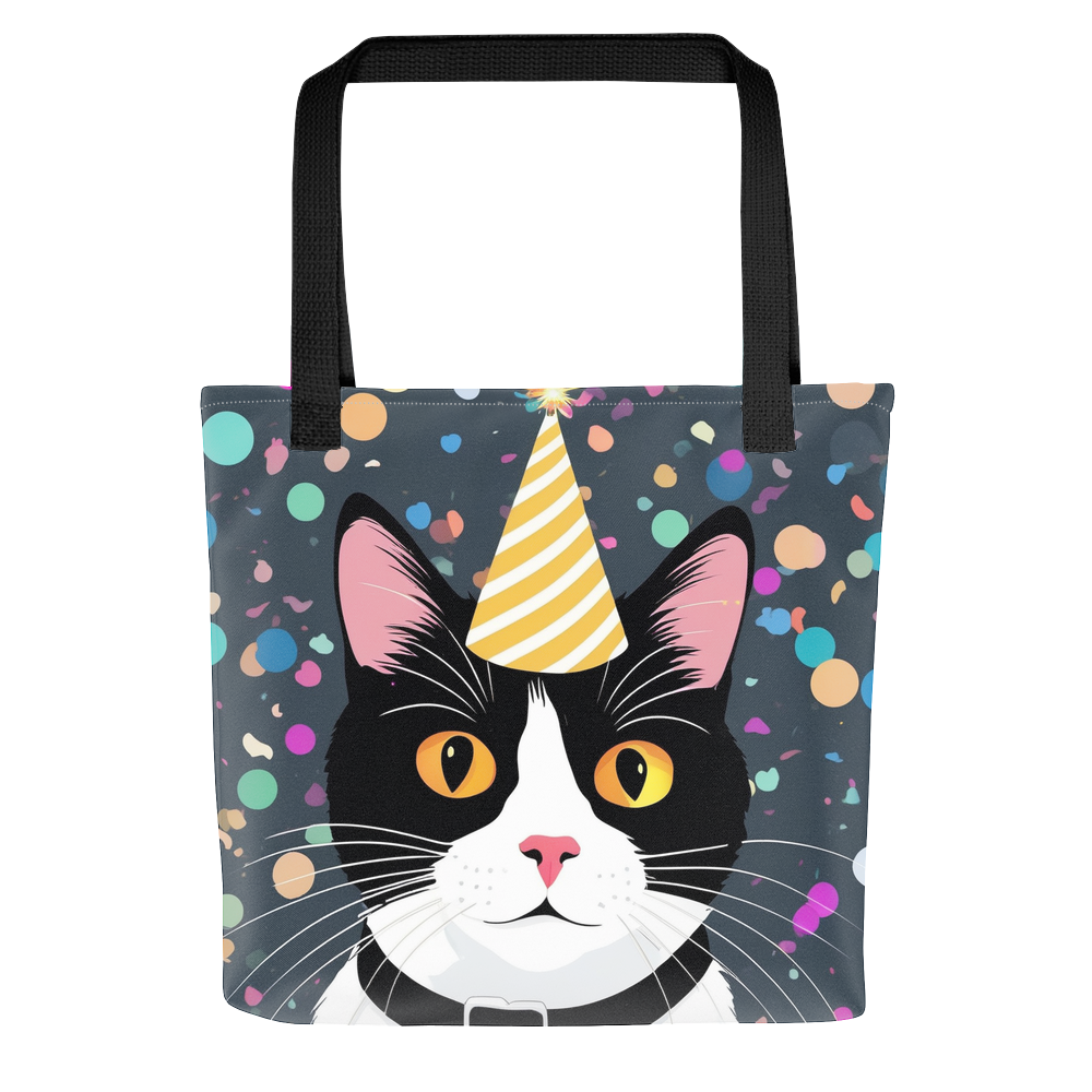 PugMug Custom Black American Shorthair Cat Tote