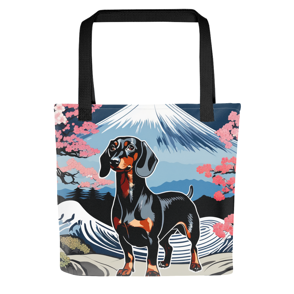 PugMug Custom Black Dachshund Tote