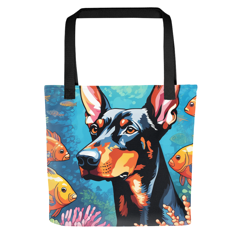 PugMug Custom Doberman Pinscher Tote
