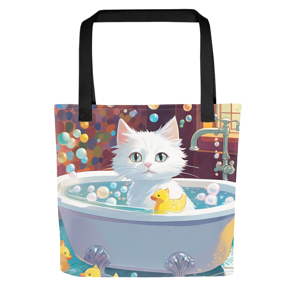 PugMug Custom White Companion Cat Tote