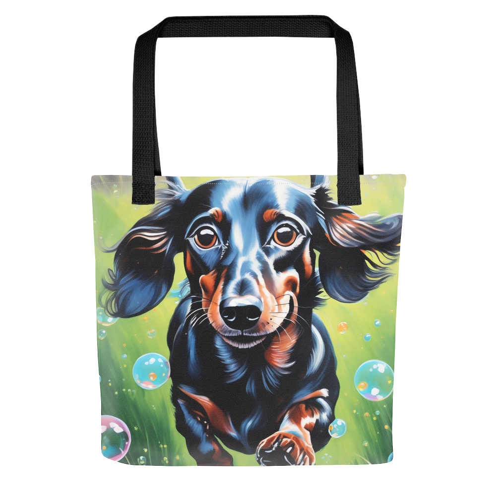 PugMug Custom Black Dachshund Tote