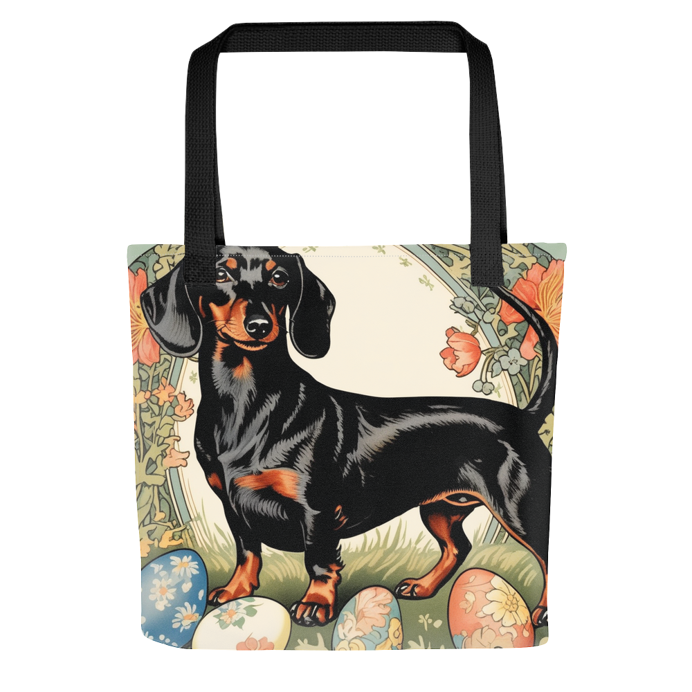 PugMug Custom Black Dachshund Tote