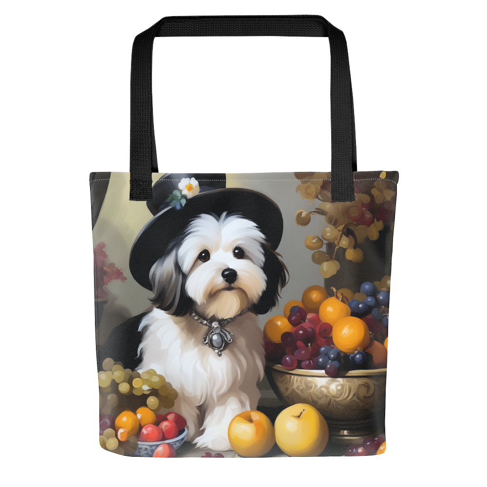 PugMug Custom Black-and-white Havanese Dog Tote