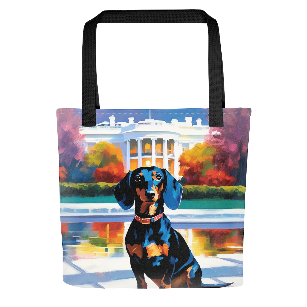 PugMug Custom Black Dachshund Tote