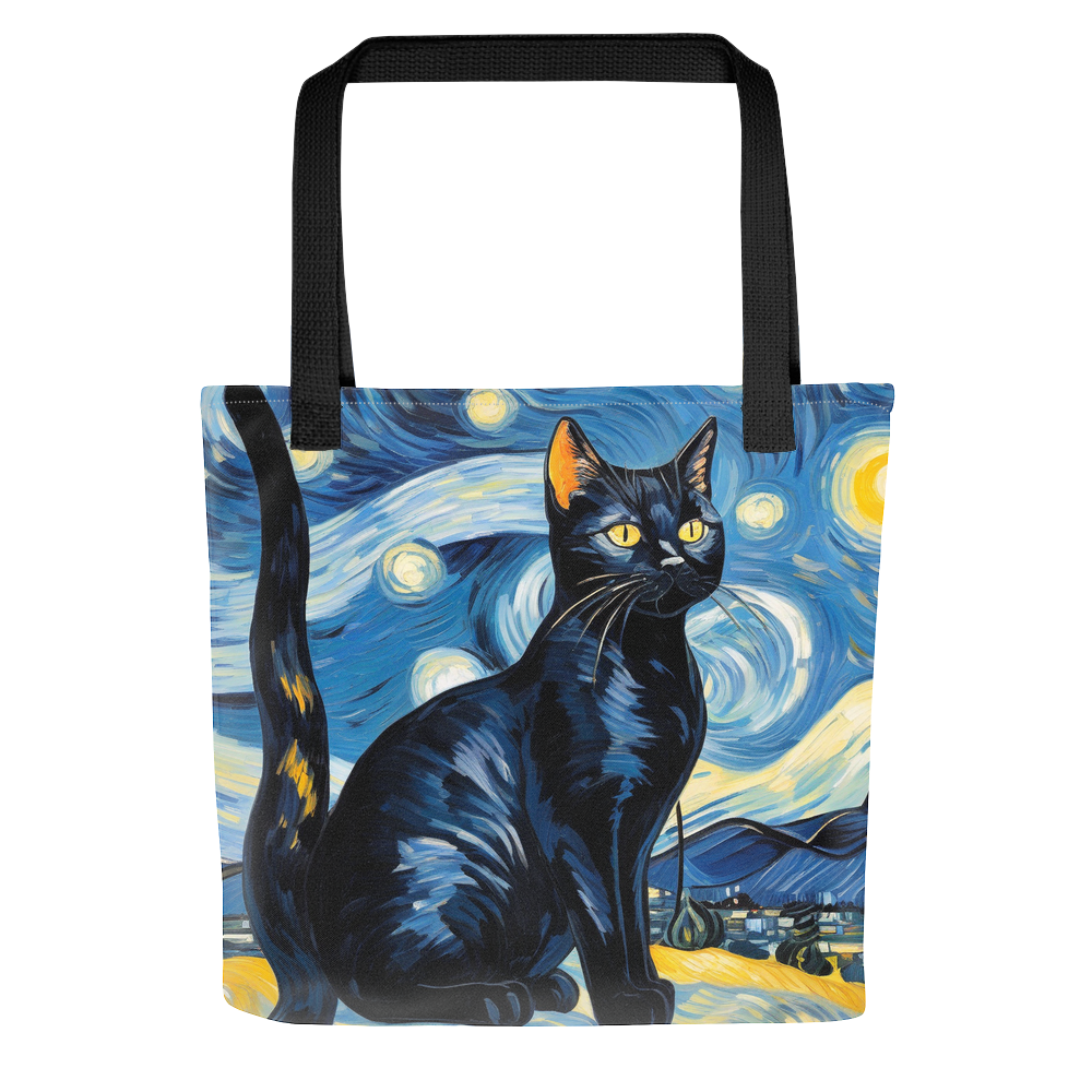 PugMug Custom Black American Shorthair Cat Tote