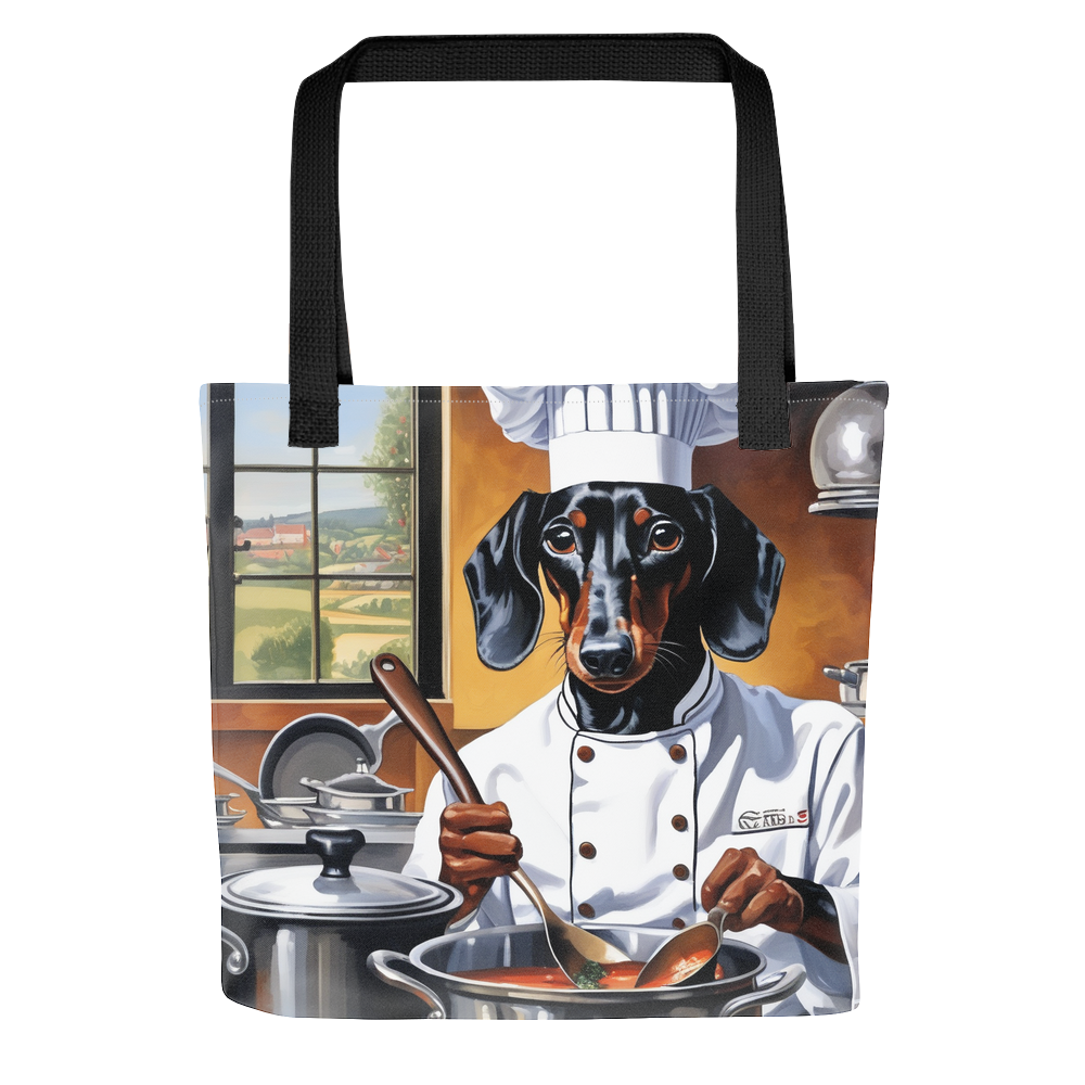 PugMug Custom Black Dachshund Tote