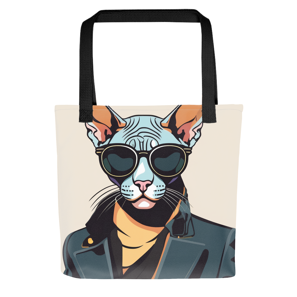 PugMug Custom Black Sphynx Cat Tote