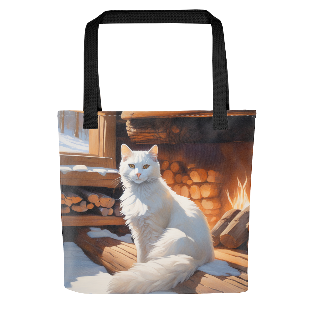 PugMug Custom White Companion Cat Tote
