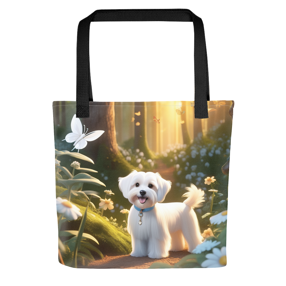 PugMug Custom White Havanese Dog Tote