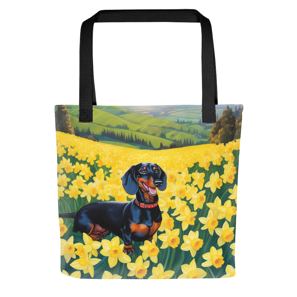 PugMug Custom Black Dachshund Tote