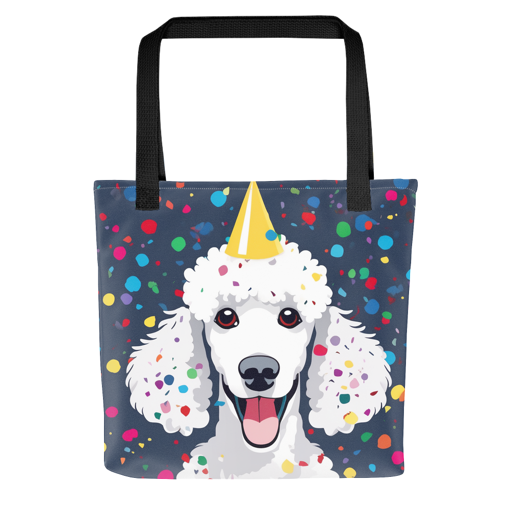 PugMug Custom White Poodle Tote