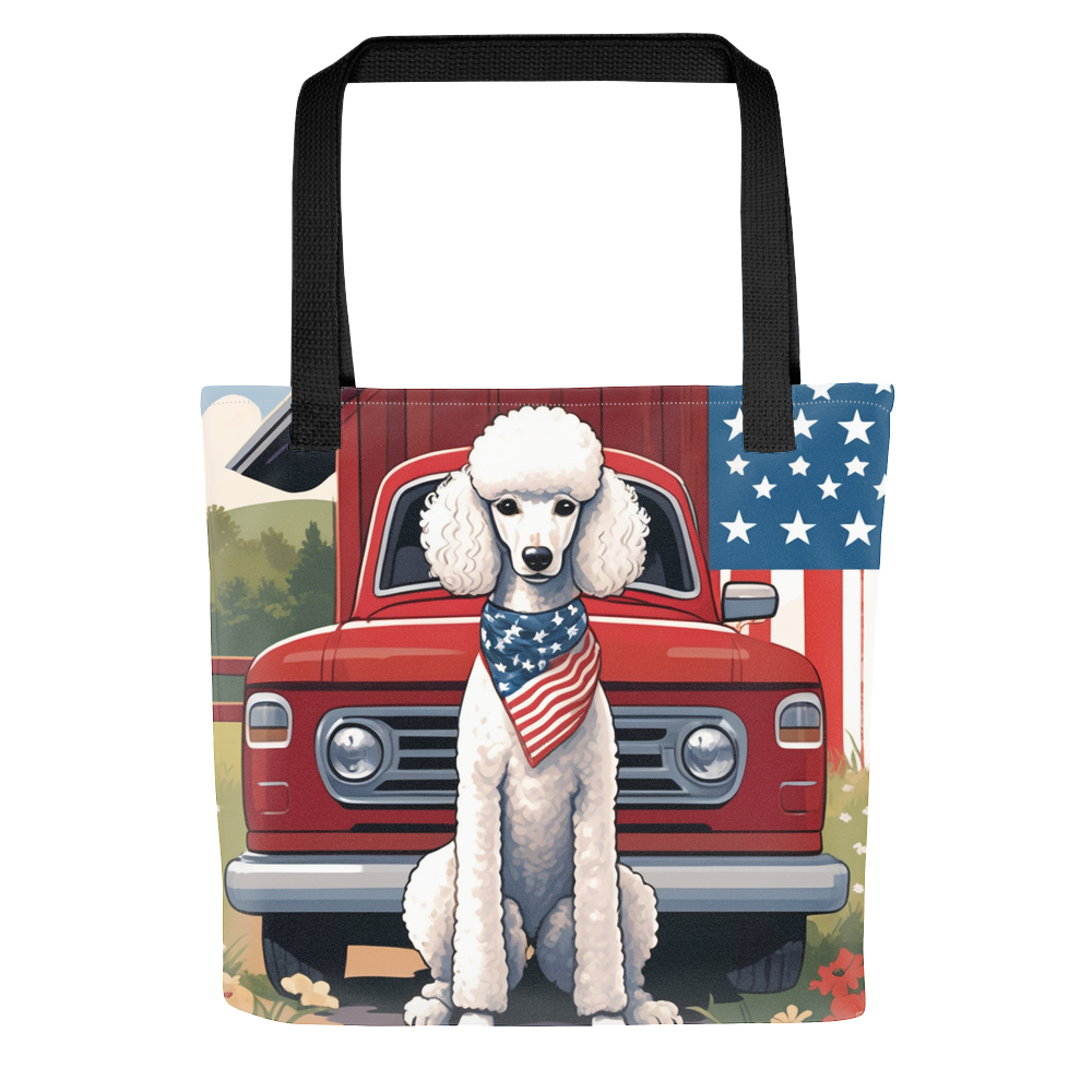 PugMug Custom White Poodle Tote