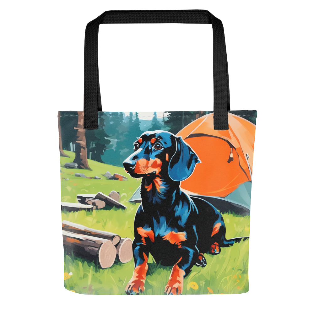 PugMug Custom Black Dachshund Tote