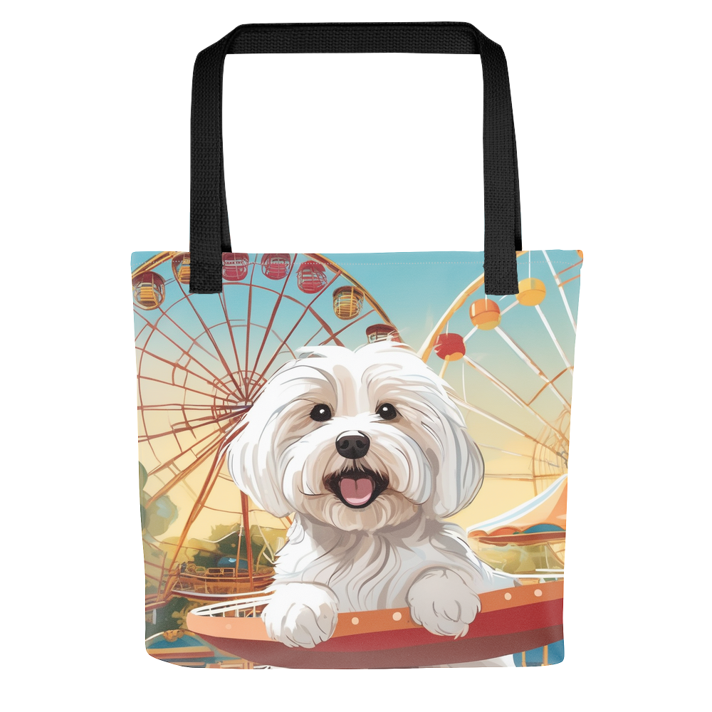 PugMug Custom White Havanese Dog Tote