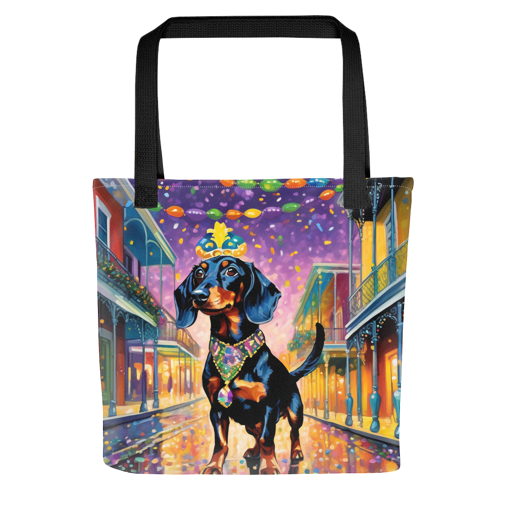 PugMug Custom Black Dachshund Tote