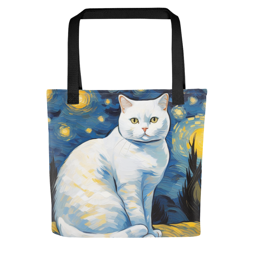 PugMug Custom White British Shorthair Cat Tote