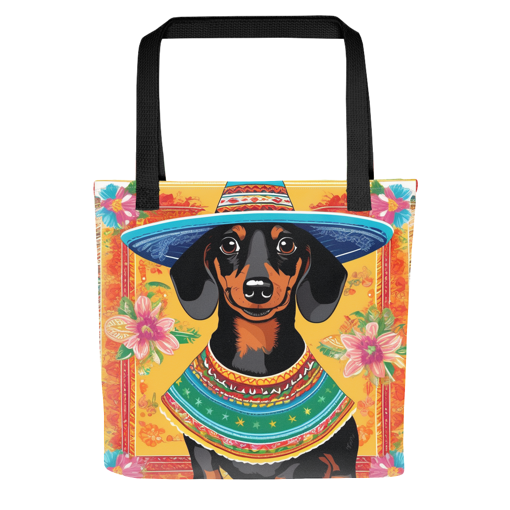 PugMug Custom Black Dachshund Tote