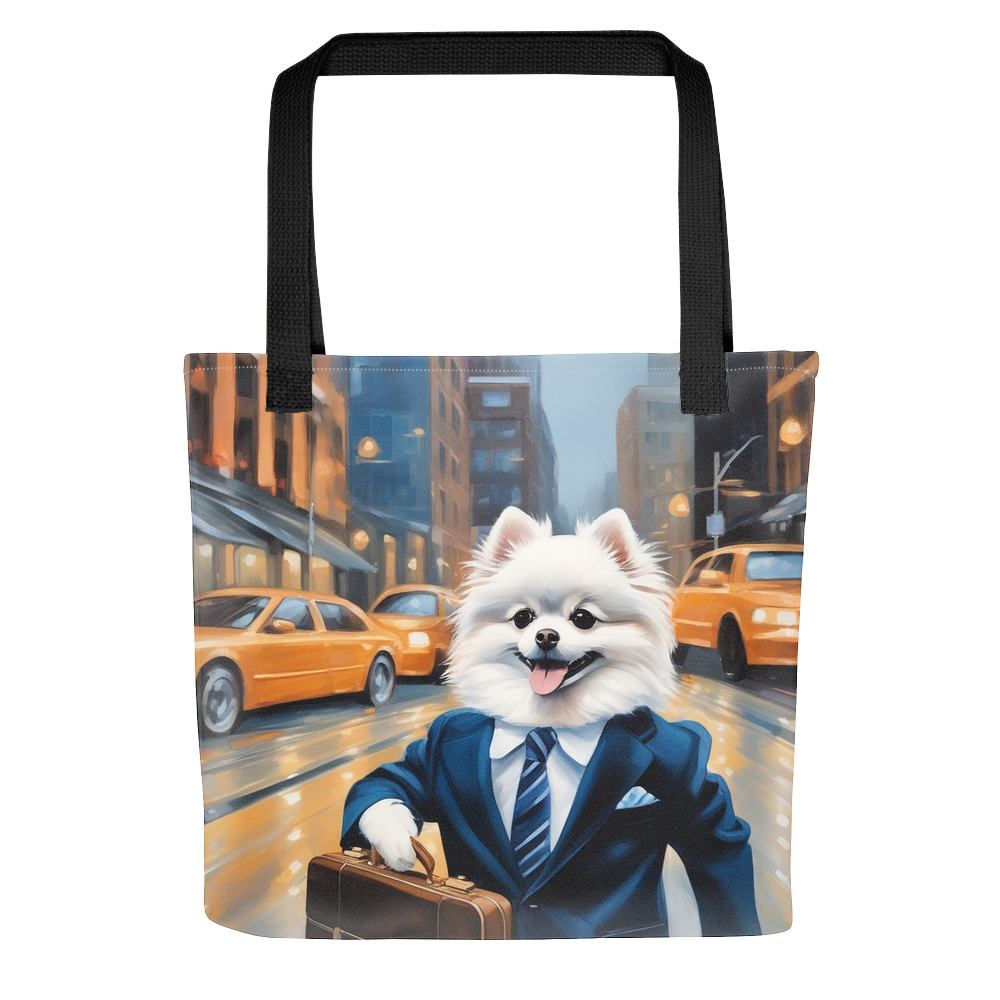 PugMug Custom White Pomeranian Tote