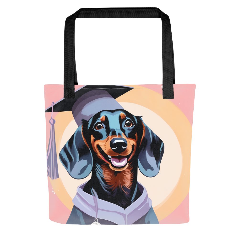 PugMug Custom Black Dachshund Tote