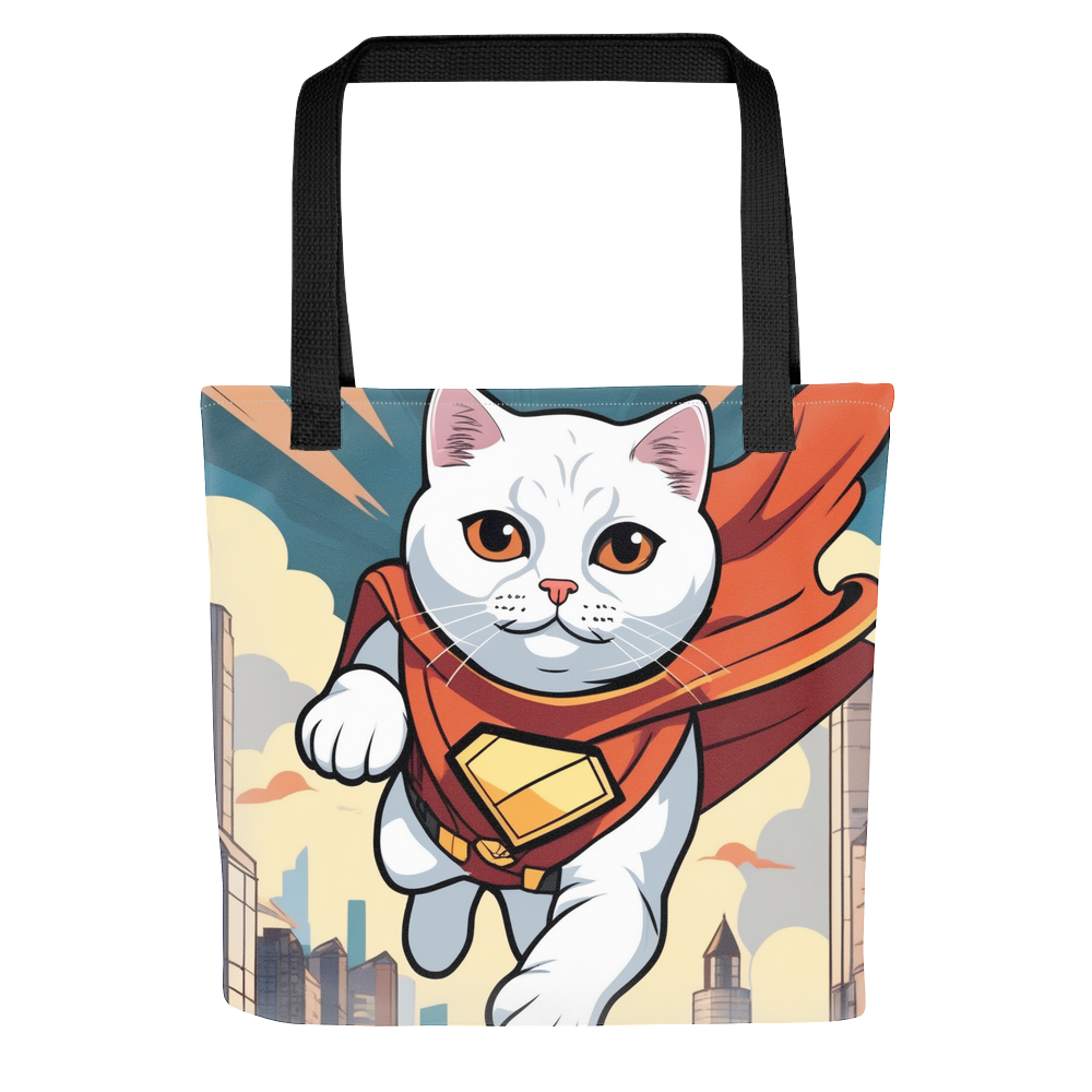 PugMug Custom White Scottish Fold Cat Tote