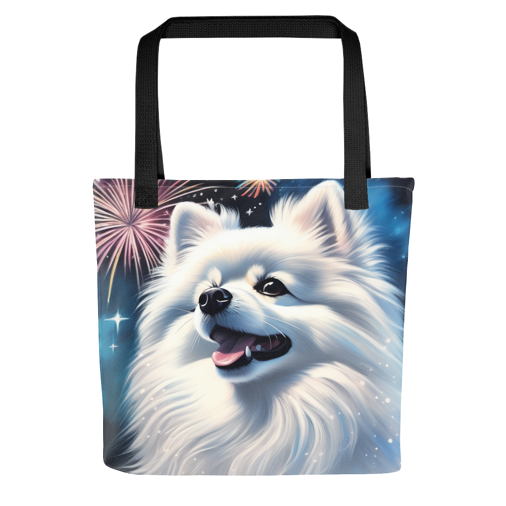 PugMug Custom White Pomeranian Tote
