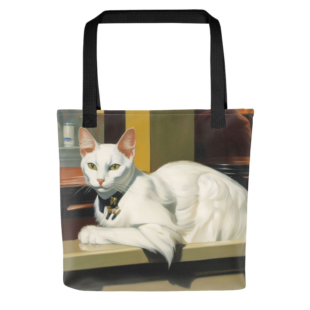 PugMug Custom White Companion Cat Tote