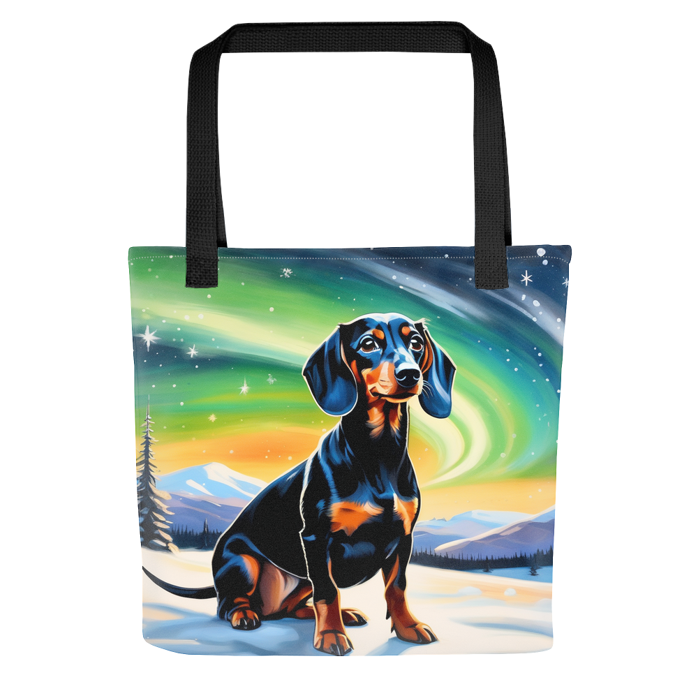 PugMug Custom Black Dachshund Tote