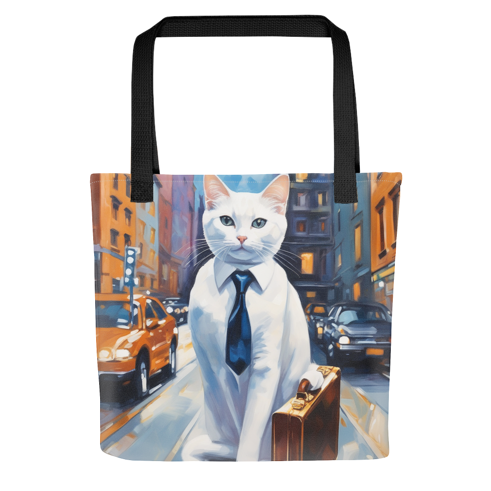 PugMug Custom White Companion Cat Tote