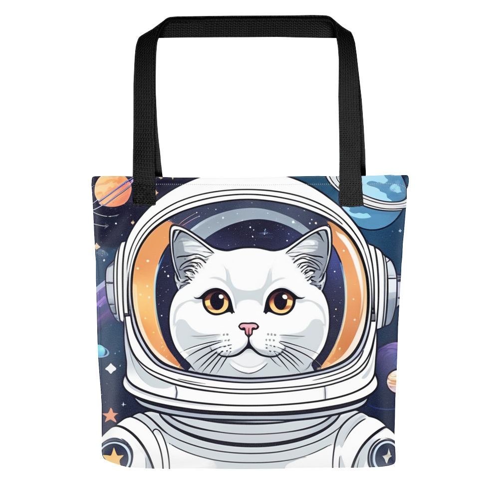 PugMug Custom White Scottish Fold Cat Tote