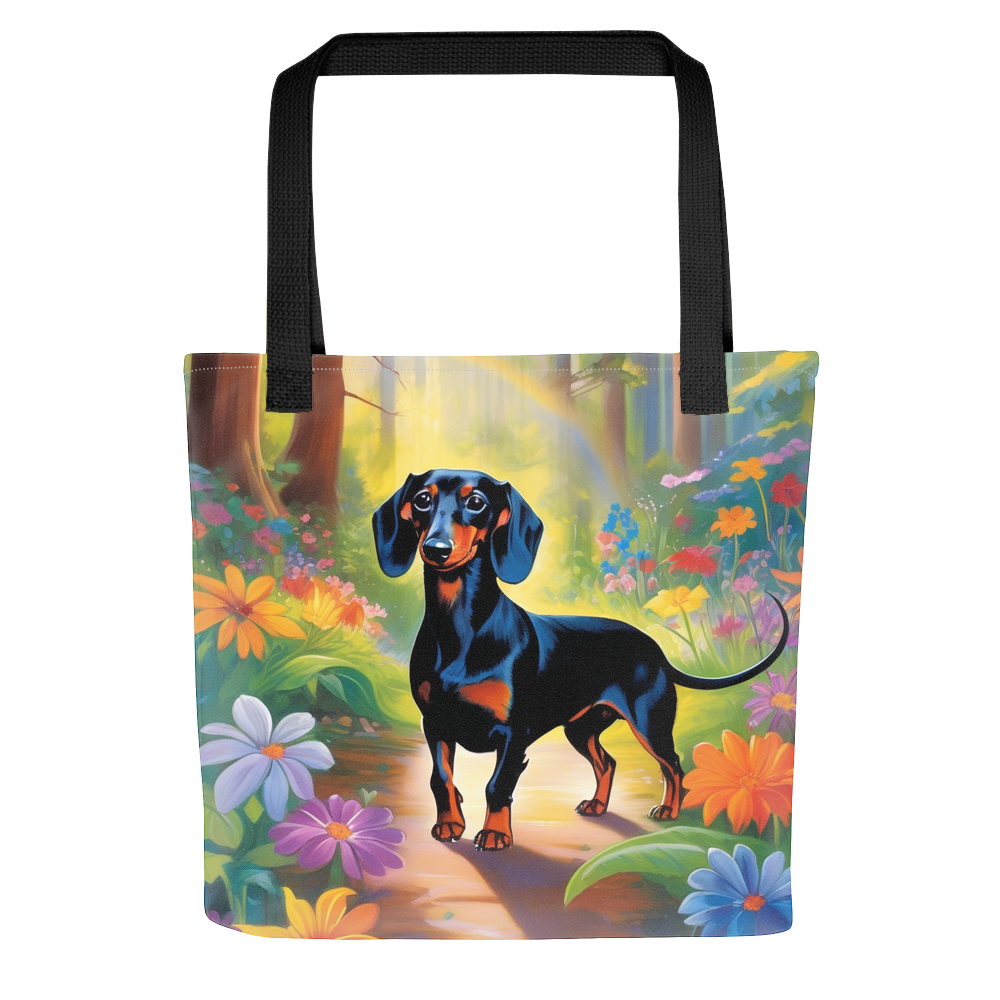 PugMug Custom Black Dachshund Tote