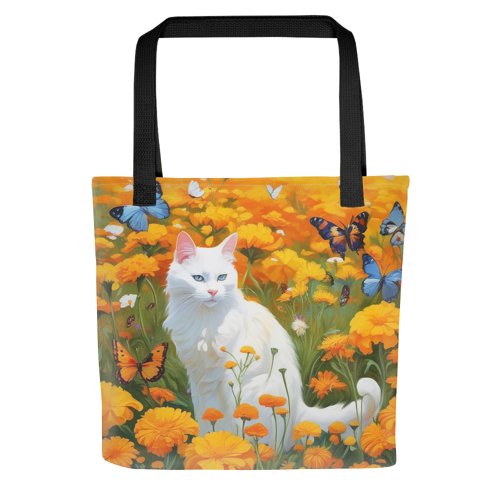 PugMug Custom White Companion Cat Tote
