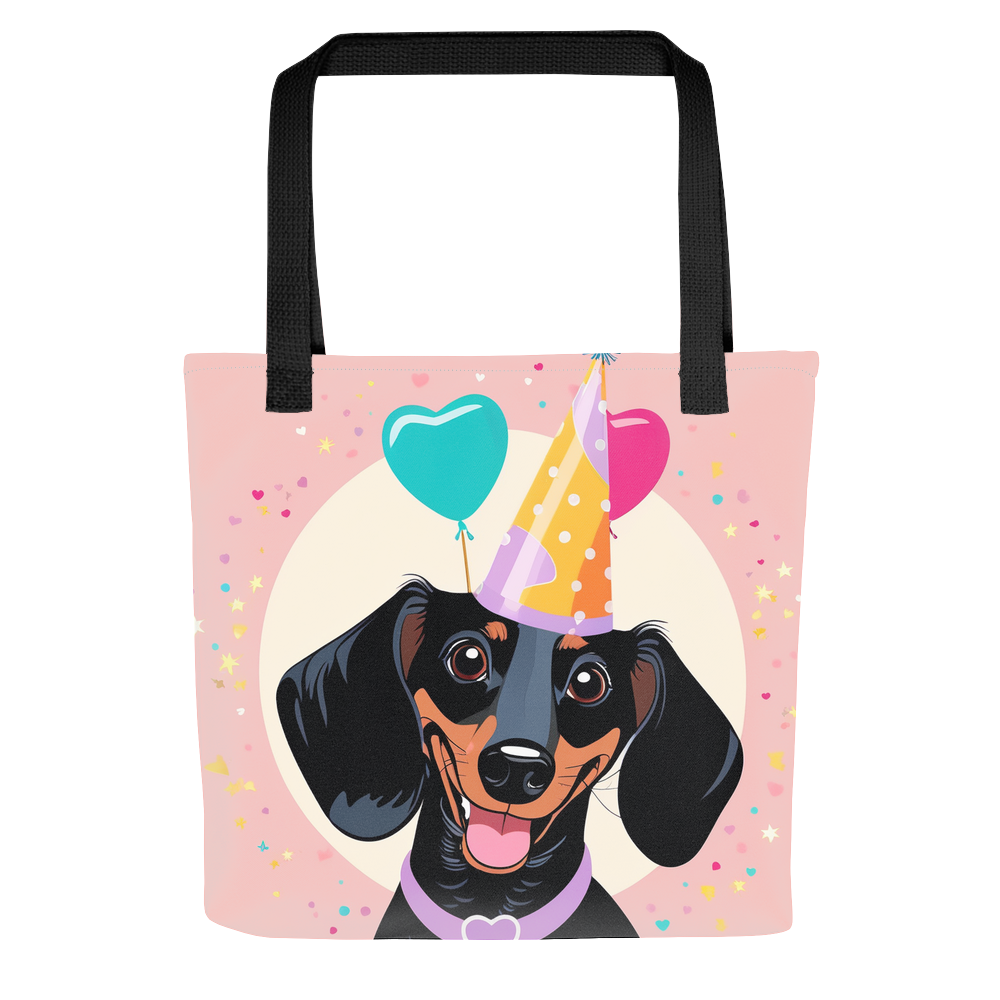 PugMug Custom Black Dachshund Tote
