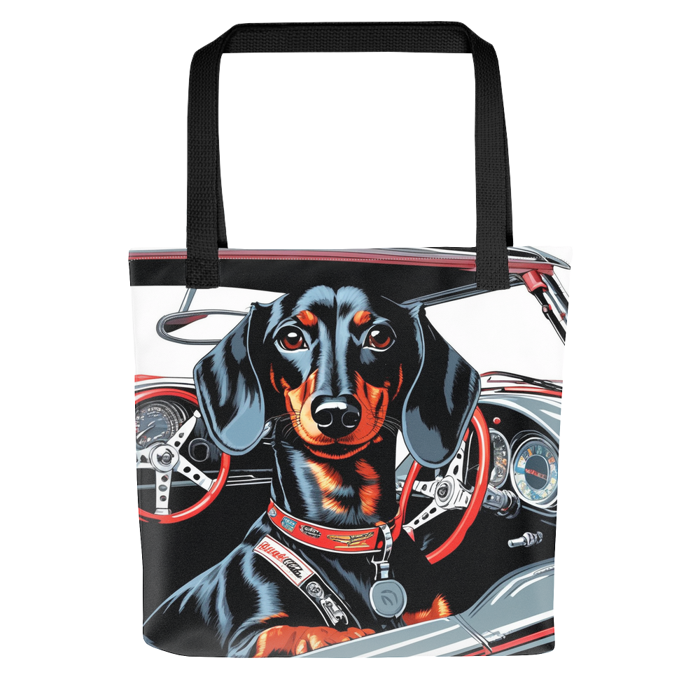 PugMug Custom Black Dachshund Tote