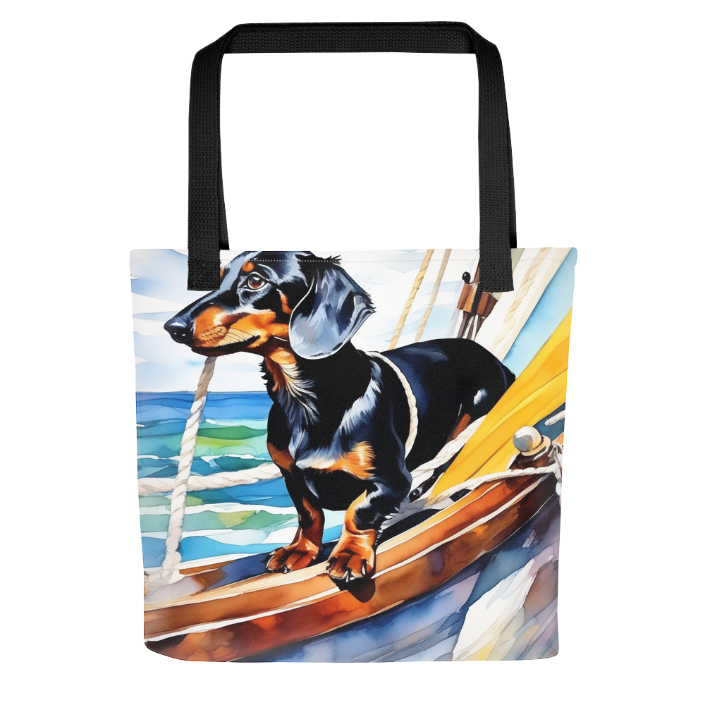 PugMug Custom Black Dachshund Tote