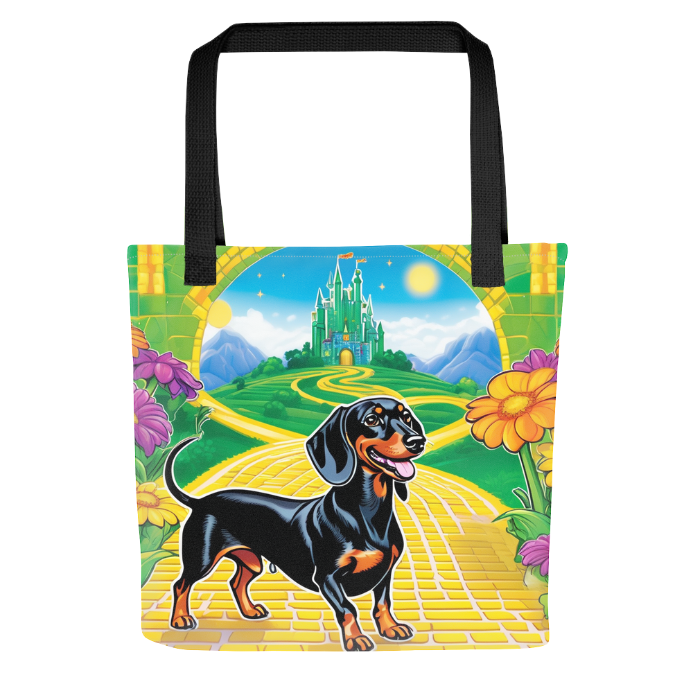 PugMug Custom Black Dachshund Tote