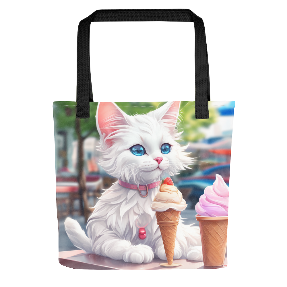 PugMug Custom White Companion Cat Tote