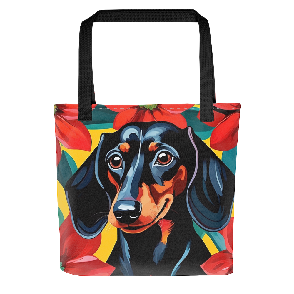 PugMug Custom Black Dachshund Tote