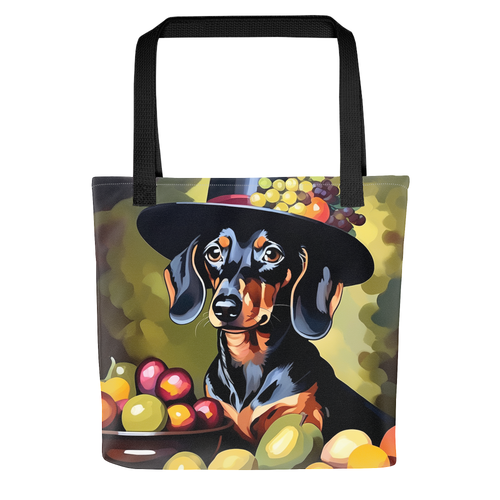 PugMug Custom Black Dachshund Tote