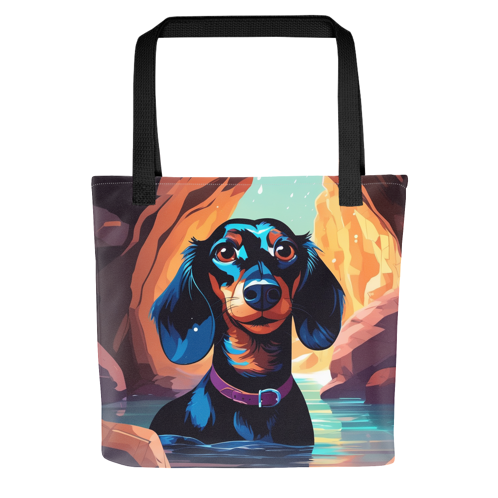 PugMug Custom Black Dachshund Tote