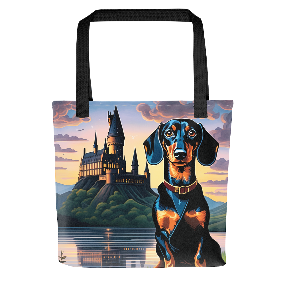 PugMug Custom Black Dachshund Tote