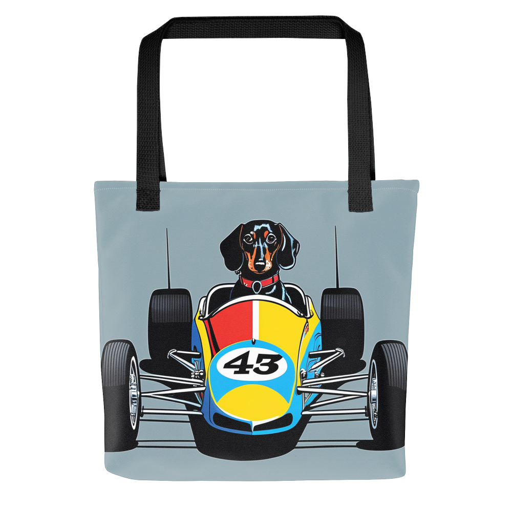 PugMug Custom Black Dachshund Tote