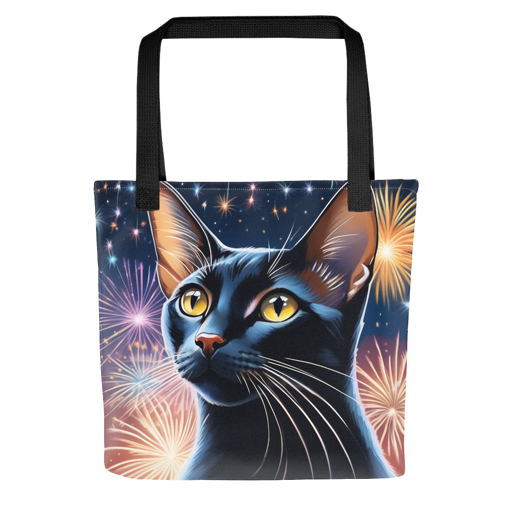 PugMug Custom Black Abyssinian Cat Tote