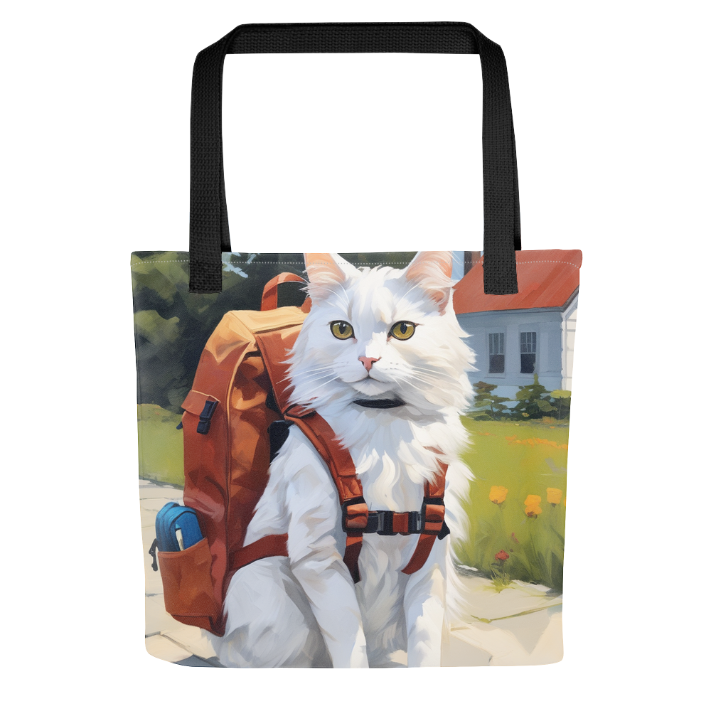 PugMug Custom White Companion Cat Tote