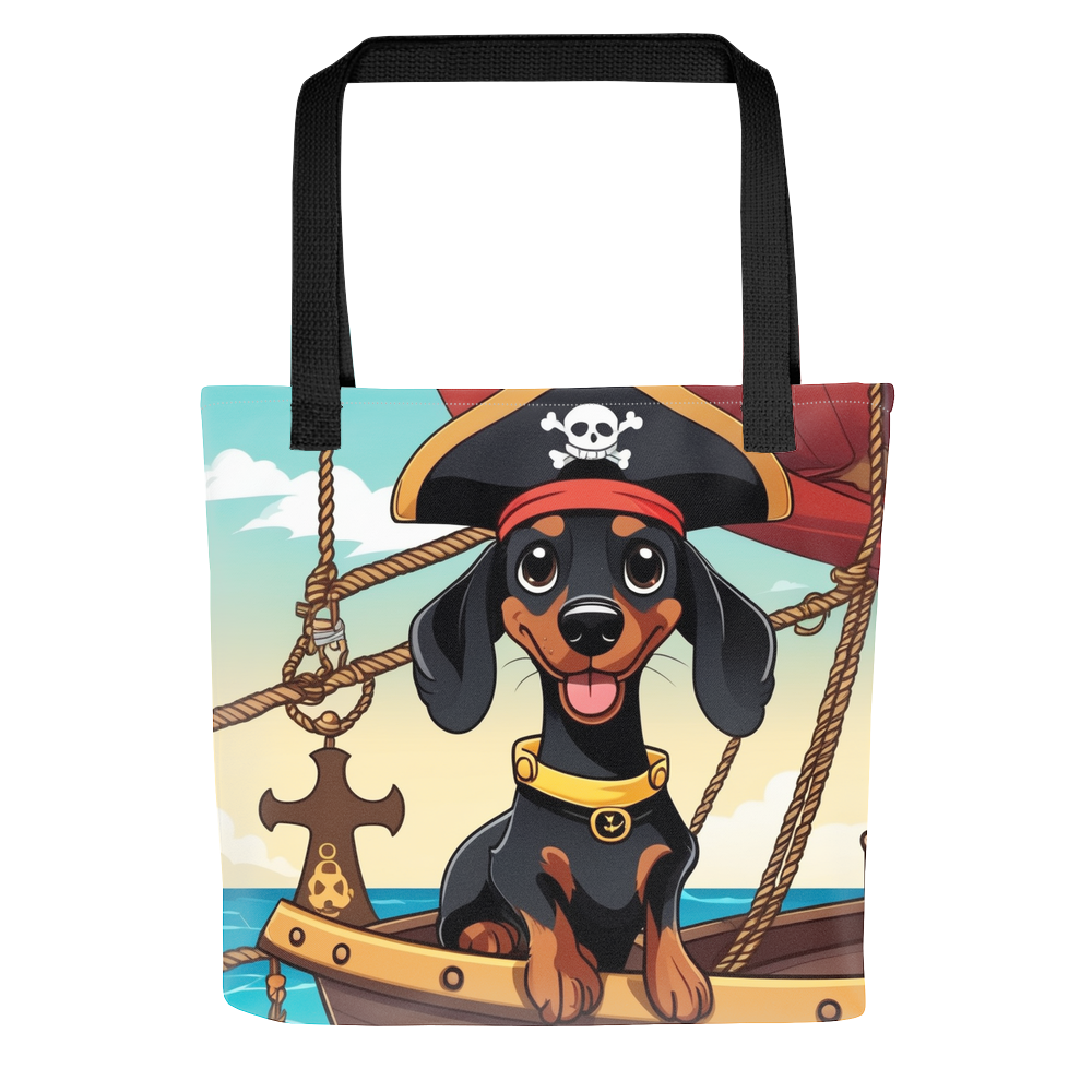 PugMug Custom Black Dachshund Tote