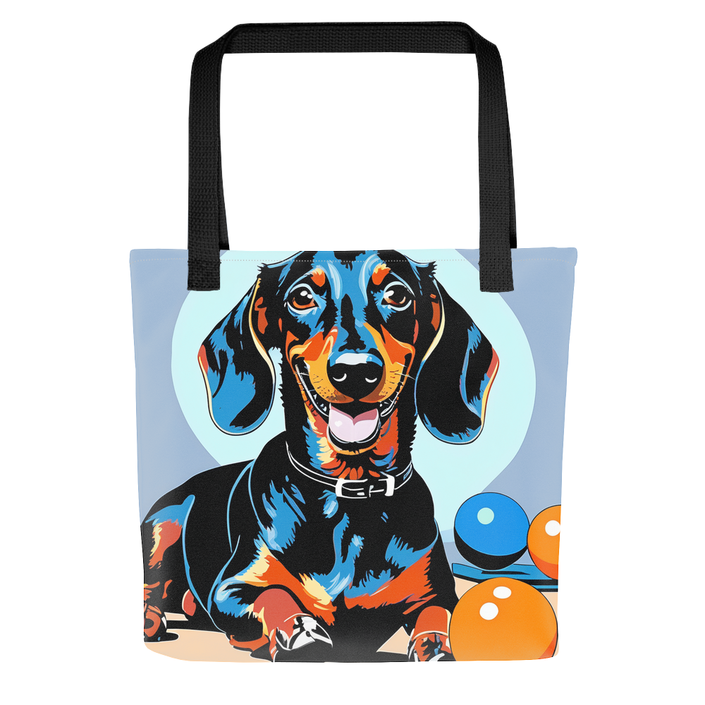PugMug Custom Black Dachshund Tote