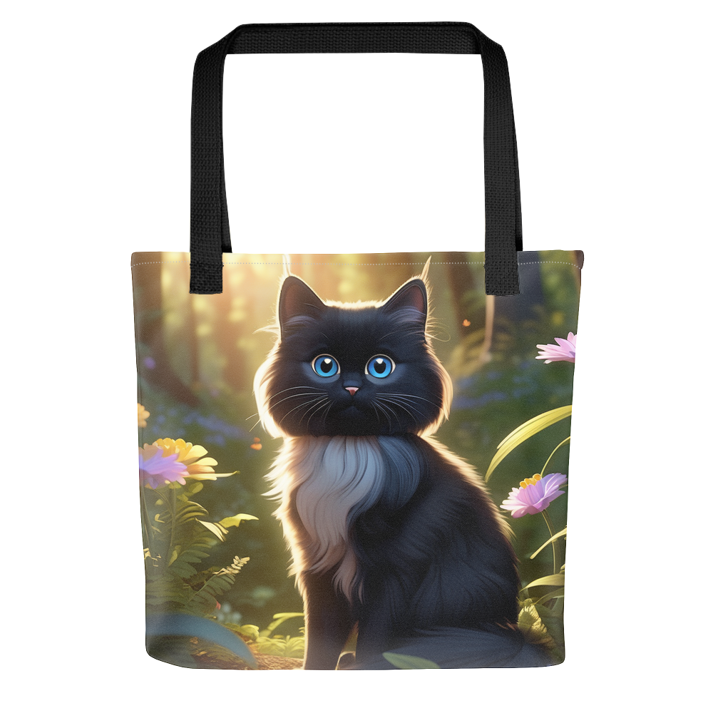 PugMug Custom Black Ragdoll Cat Tote