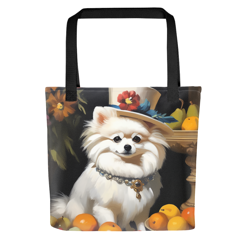 PugMug Custom White Pomeranian Tote